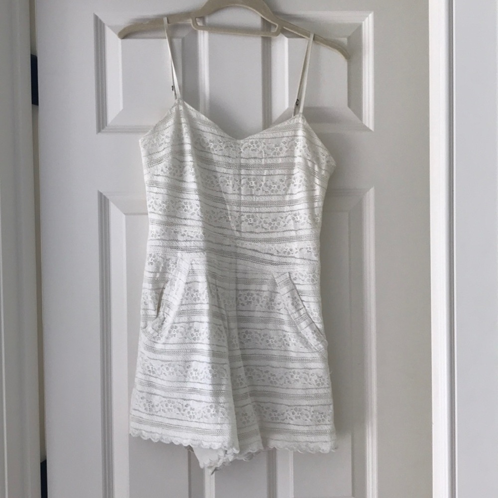 DV dolce vita white lace romper